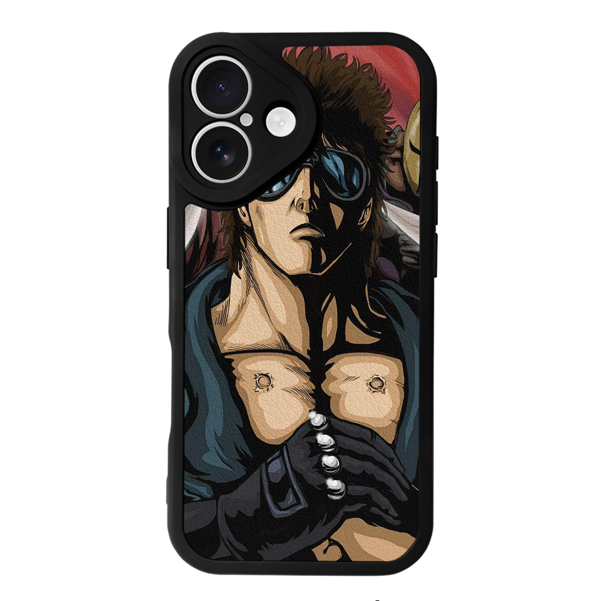 （画像用） 北斗の拳 Fist of the North Star 【iPhone 16シリーズ対応】シリコンスマホケース（レザー調） 材質：シリコン